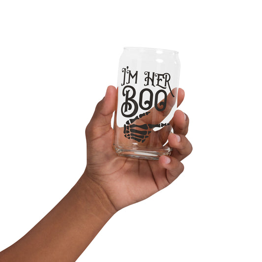 I'm Her Boo Can-shaped glass