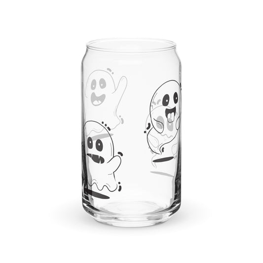 Silly Ghosts Can-shaped glass