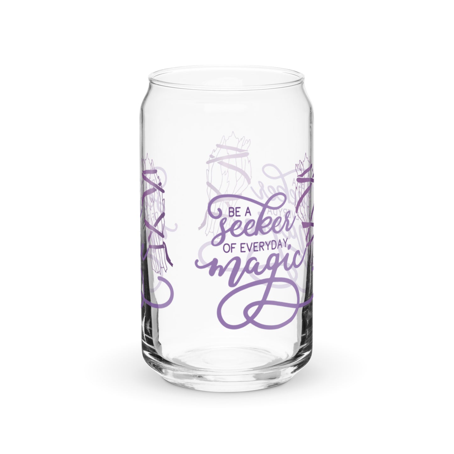 Be a Seeker Can-shaped glass