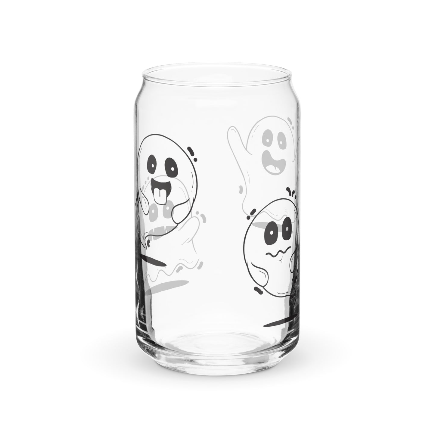 Silly Ghosts Can-shaped glass