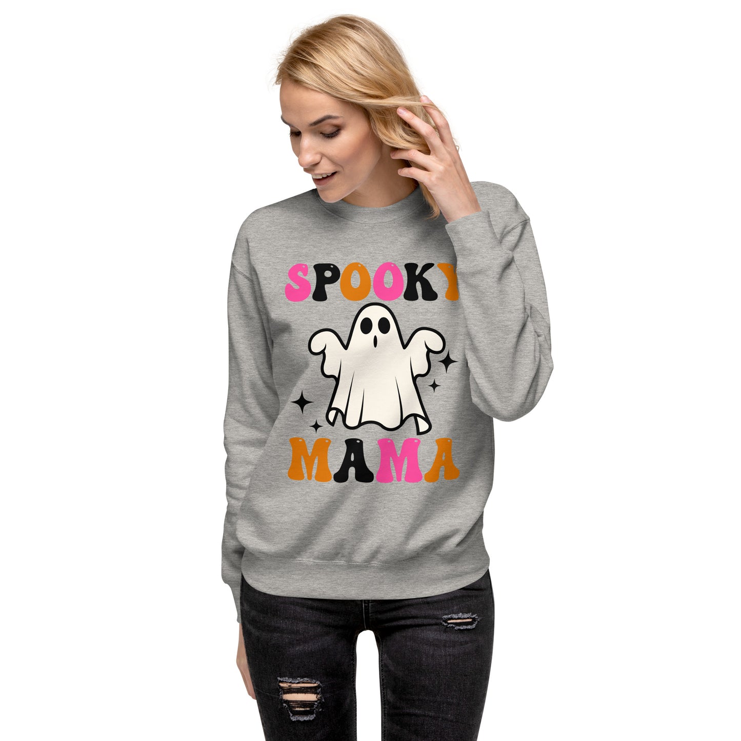 Cute Spooky Mama Unisex Premium Sweatshirt