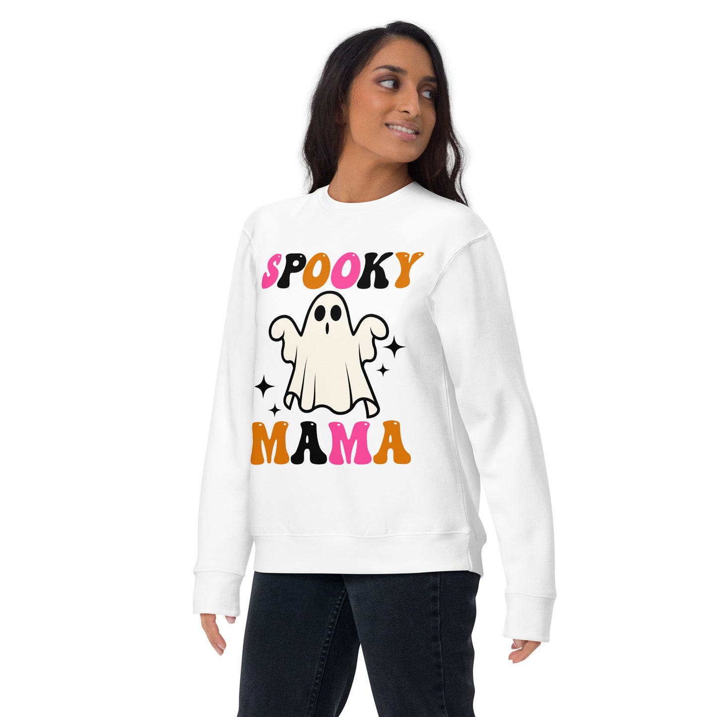 Cute Spooky Mama Unisex Premium Sweatshirt