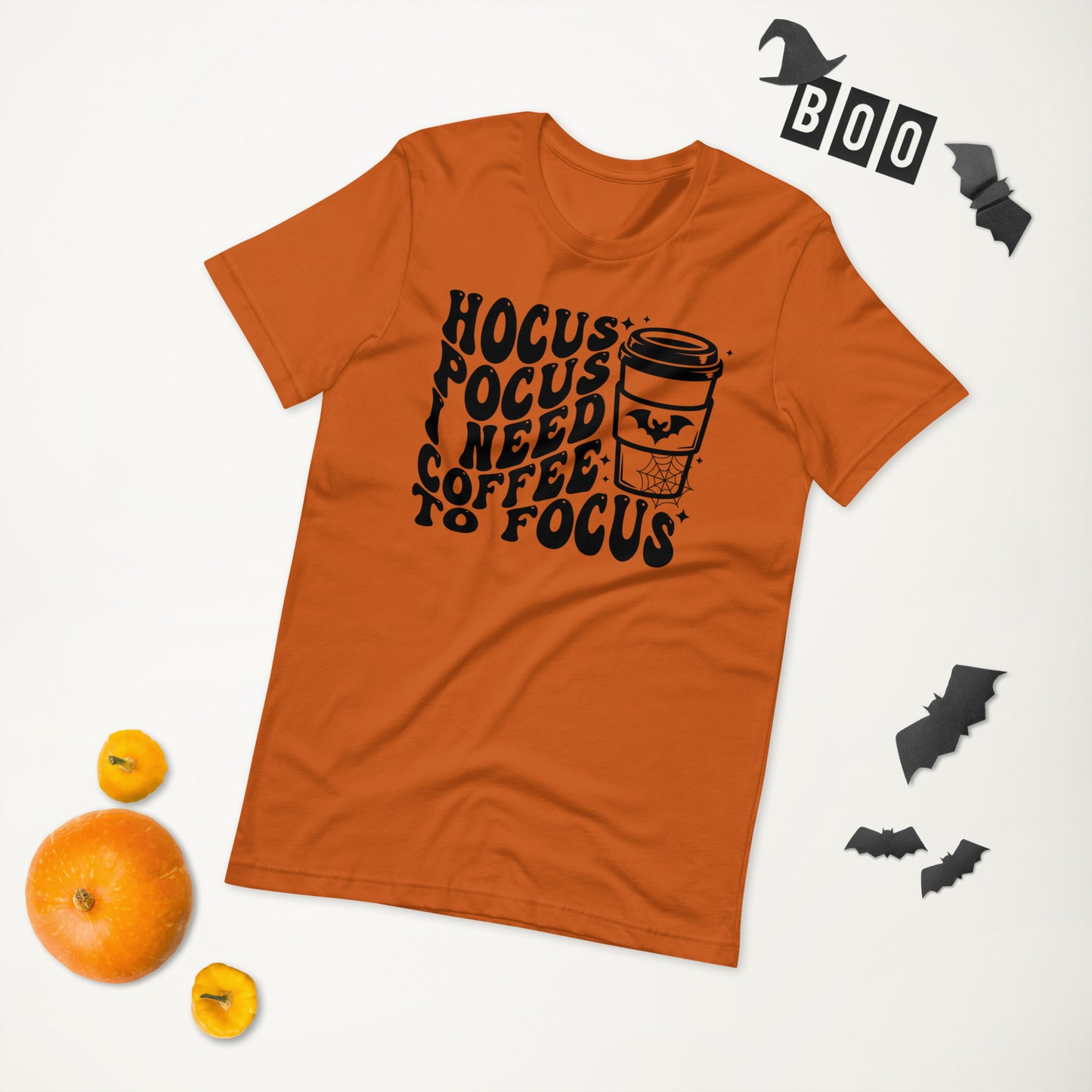 Hocus Pocus I Need Coffee To Focus Unisex t-shirt