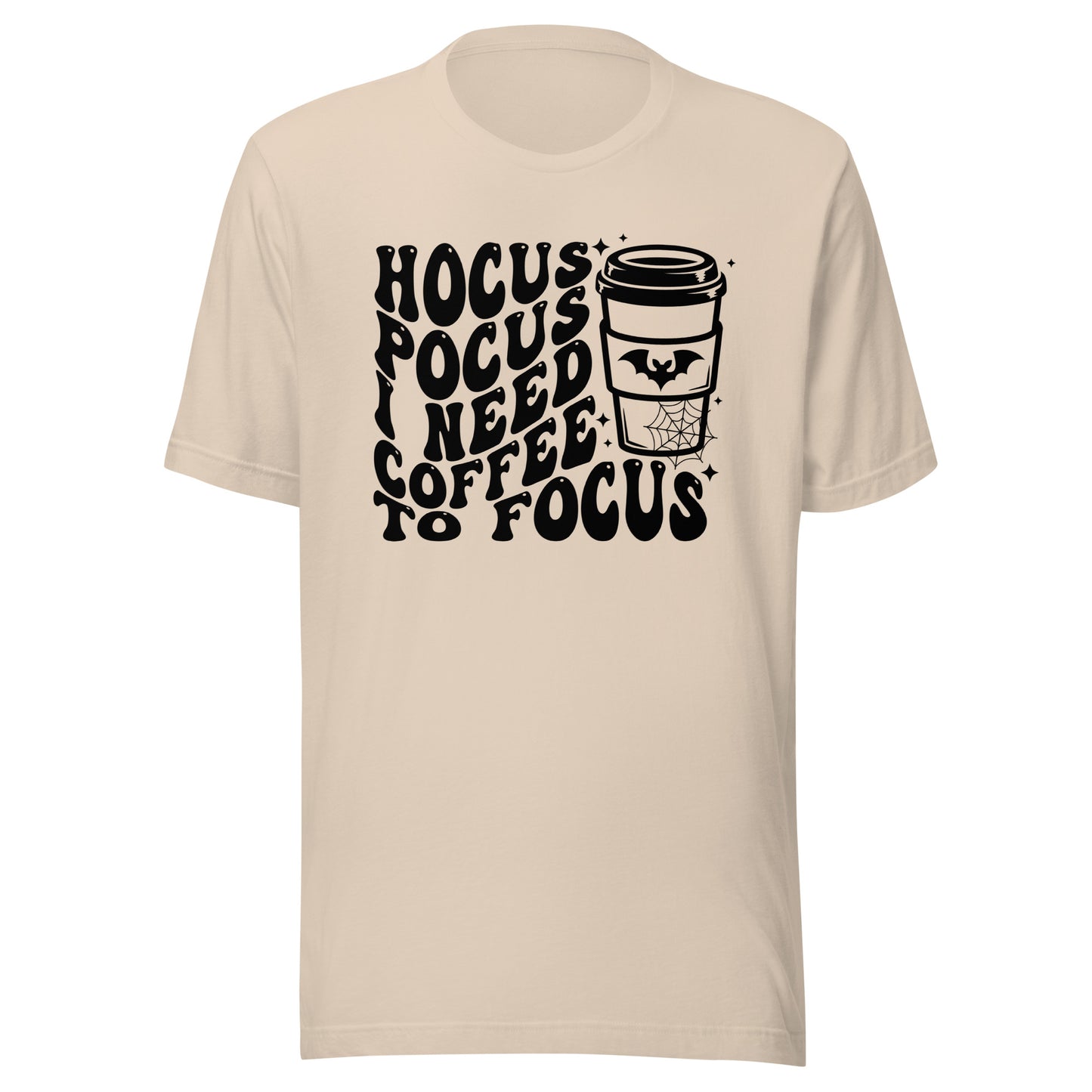 Hocus Pocus I Need Coffee To Focus Unisex t-shirt